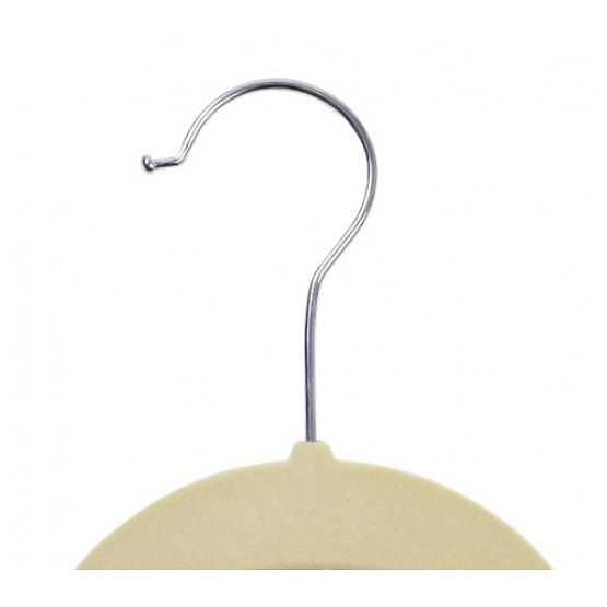 Velours-Kleiderbügel Maxi Set 5 Stück - beige