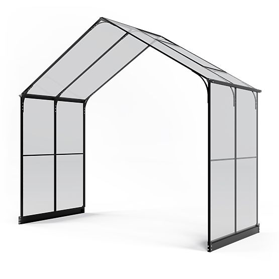 Verlängerungsmodul für Gartenorangerie Royal Green Standard, 4,1 m², gehärtetes Glas 4 mm, Aluminium