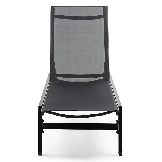 Verstellbare Gartenliege Shelly, Aluminium, Graphit