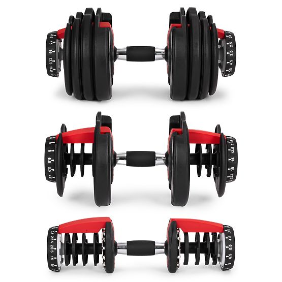 Verstellbare Gusseisenhantel mit Ständer Belastung 2,5-24 kg ModernHome
