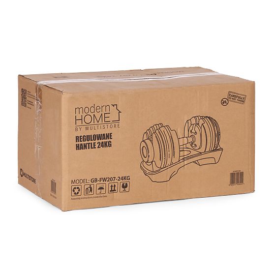 Verstellbare Gusseisenhantel mit Ständer Belastung 2,5-24 kg ModernHome