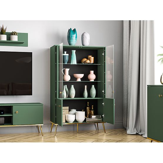 Vitrine Wald größer - grün