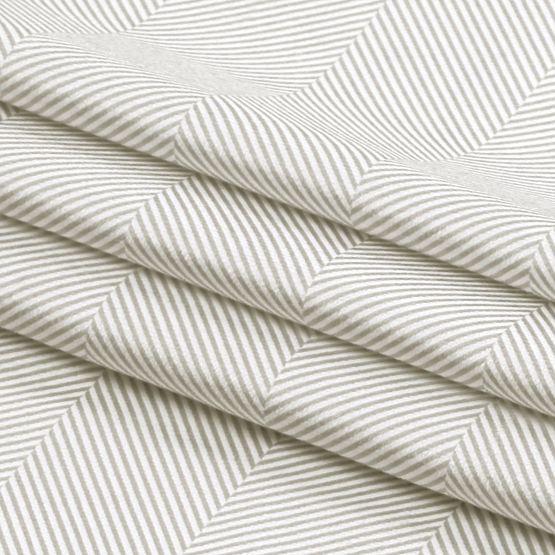 Vorhang CLEAR Farbe Cappuccino mit Boho-Stil Druckmotiv klassisch silberne Metallösen