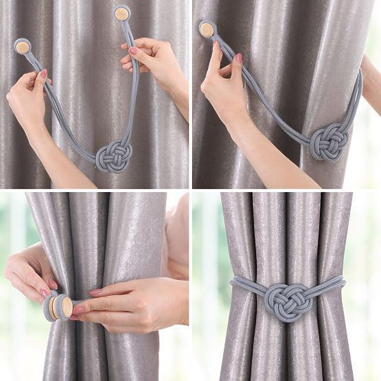 Vorhänge - Zubehör EDMONTON Farbe Puderrosa ameliahome