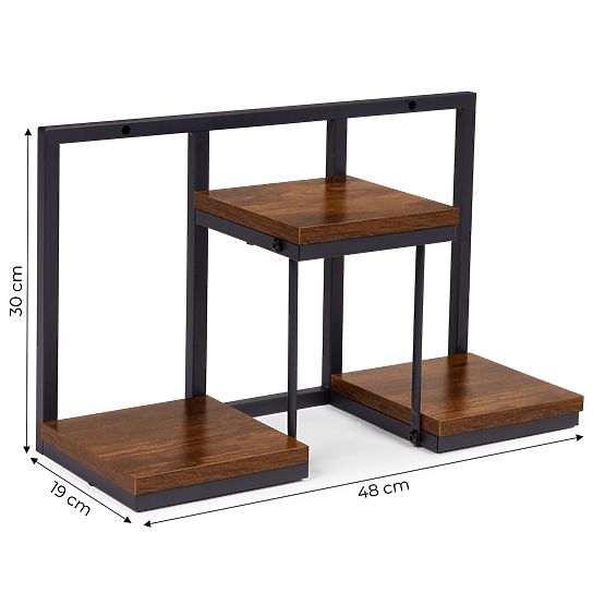 Wand-Blumenständer hängendes Regal für Blumen Dekoration 3 Ebenen Loft ModernHome