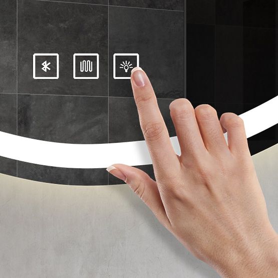 WAND-LED-SPIEGEL MIT BLUETOOTH-FUNKTION 70x100cm FOG