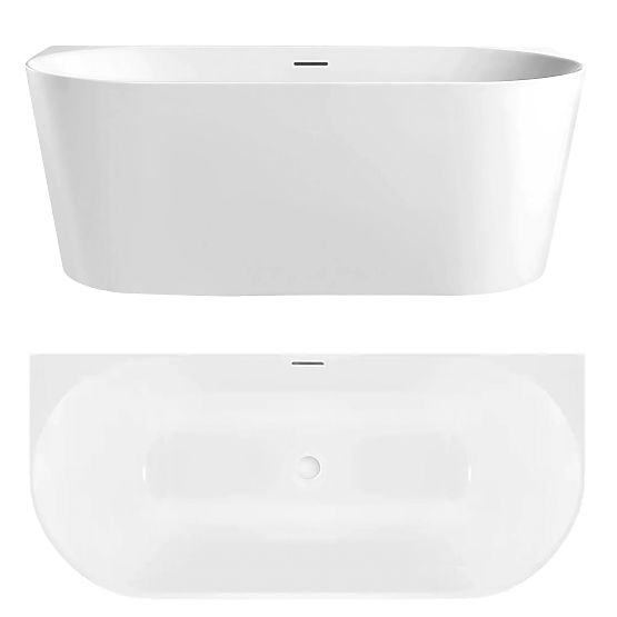 Wandbadewanne CAPRI SLIM 170 cm