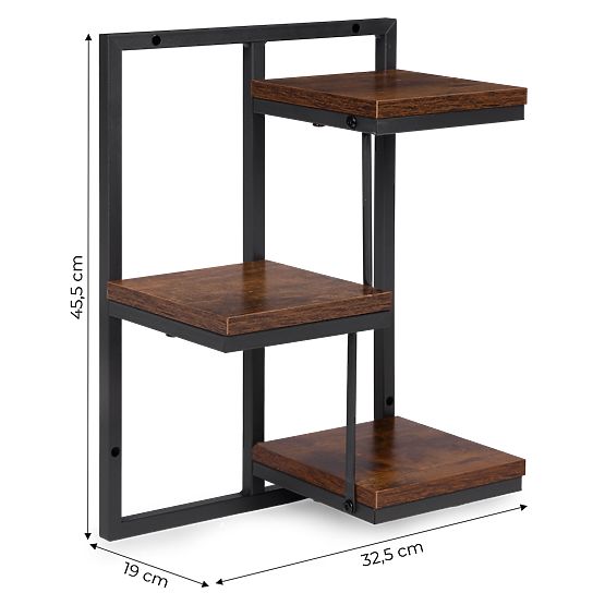 Wandblumenständer Hängeregal für Blumen Dekoration 3 Ebenen Loft ModernHome