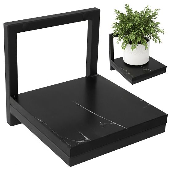 Wandblumentopf TORGET SCHWARZER MARMOR
