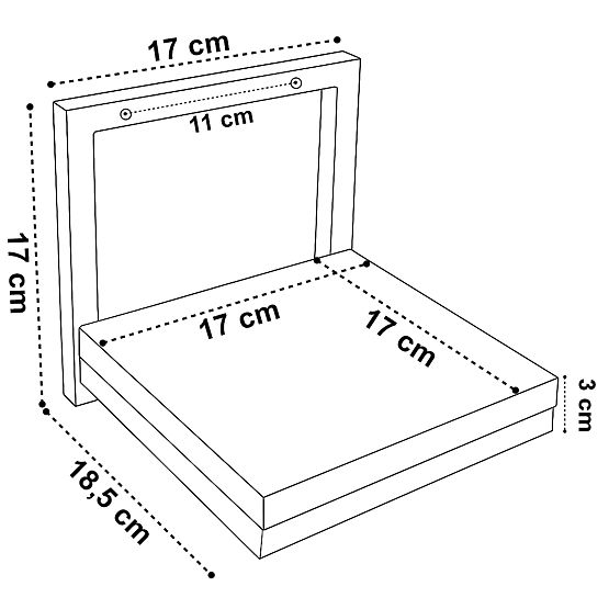 Wandblumentopf TORGET SCHWARZER MARMOR