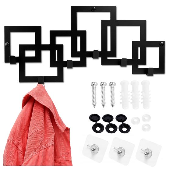 Wandgarderobe KARDUS schwarz