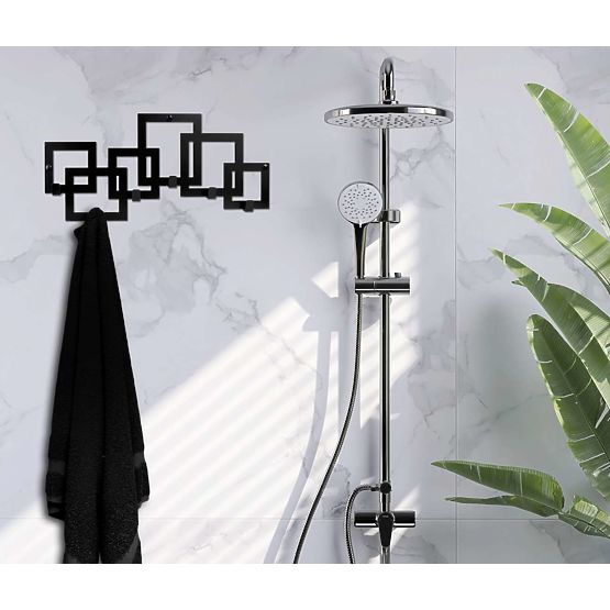 Wandgarderobe KARDUS schwarz