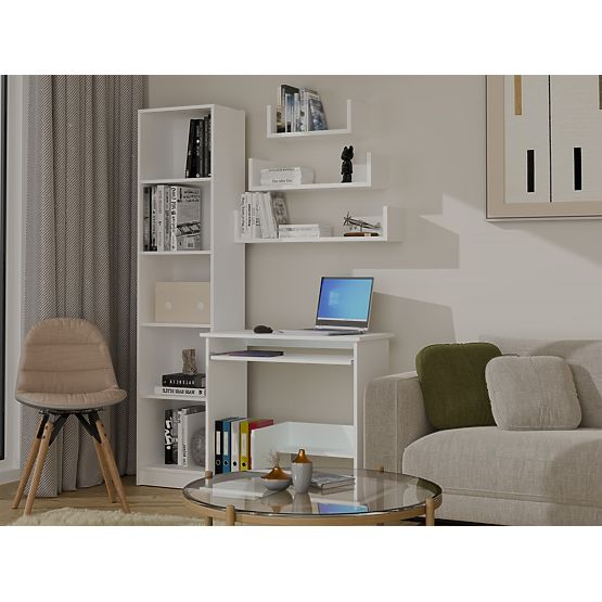 Wandregal-Set MOBI 3P WEISS