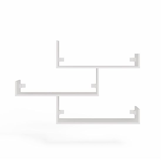 Wandregale KOBI für Wohnzimmer WEISS