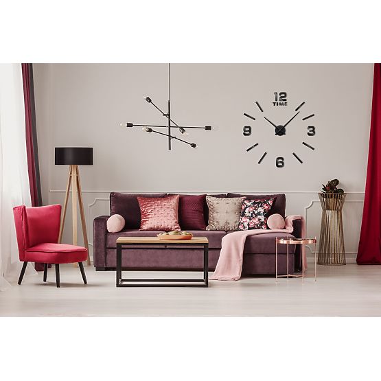 Wanduhr Diy BAST 3D schwarz