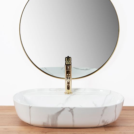 Waschbecken REA Aura 61 Marmo Shiny