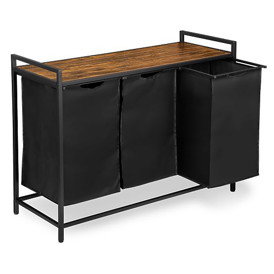 Wäschekorb mit Regal 3 Fächer ARTUS