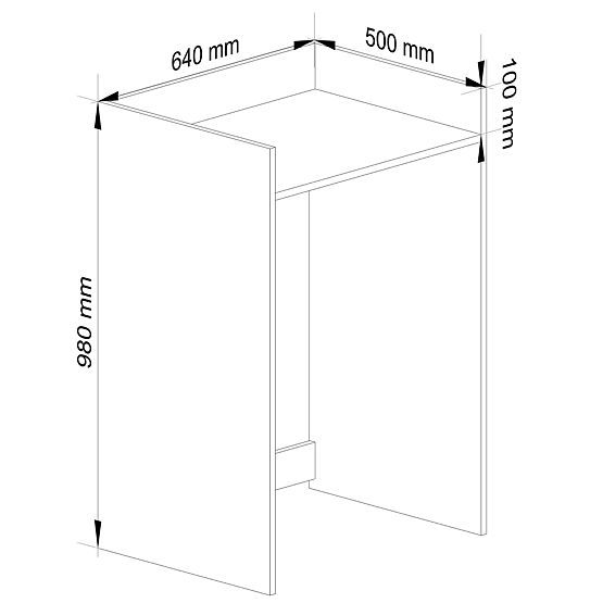 WASCHMASCHINENABDECKUNG FIN EICHE SONOMA