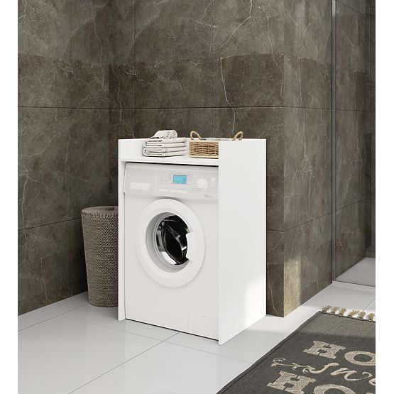 WASCHMASCHINENABDECKUNG FIN WEISS