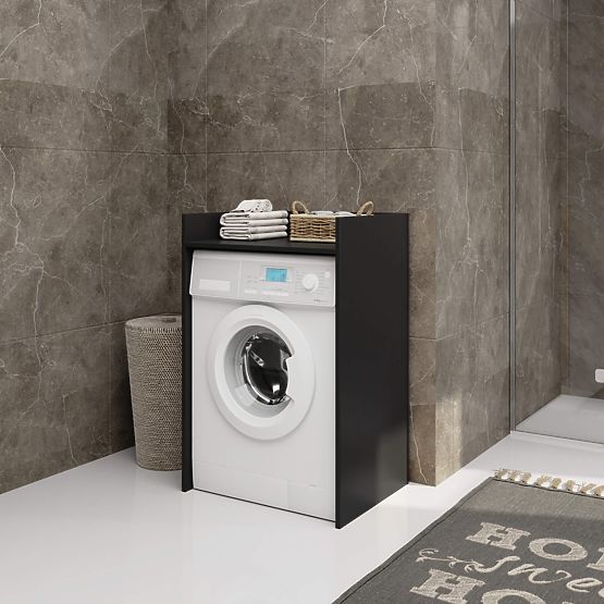 WASCHMASCHINENSCHRANK FIN SCHWARZ