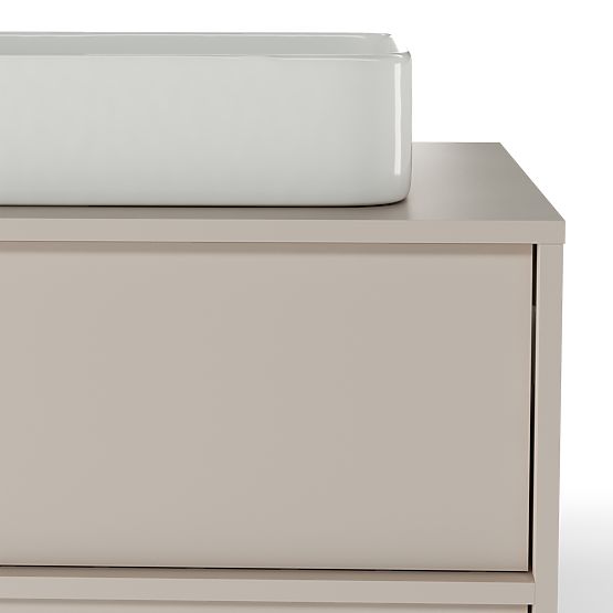 Waschtischunterschrank Mossy, 80 cm, Kaschmir