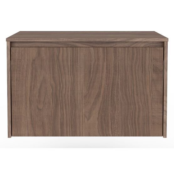 Waschtischunterschrank Pezzo 80 cm, Nussbaum, gerillt