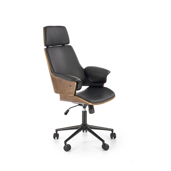 WEBER Bürostuhl Nussbaum / Schwarz