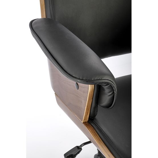 WEBER Bürostuhl Nussbaum / Schwarz