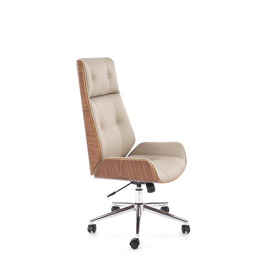 WEBSTER Bürostuhl Nussbaum/Beige