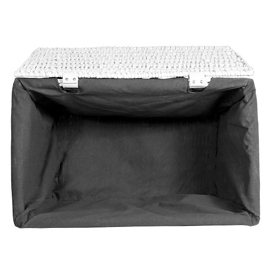 Weidenkiste 65L 56x34x34 cm weiß-grau