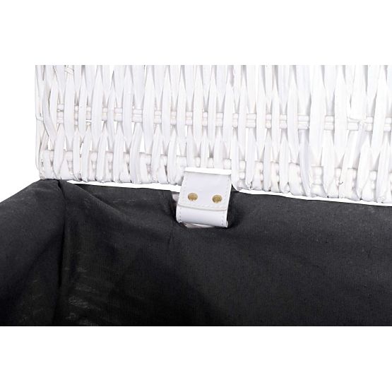 Weidenkorb 76x46x46 cm - 160L - weiß-grau