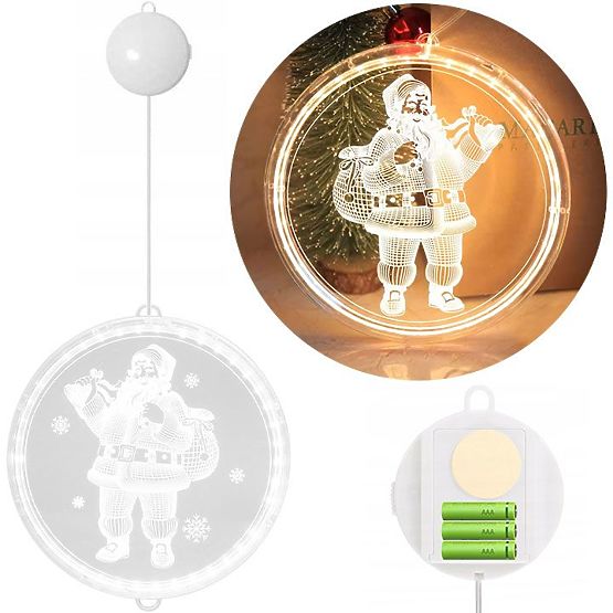 Weihnachtliche LED-Dekoration Santa CD003