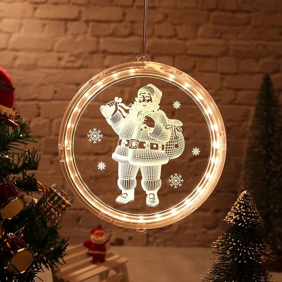 Weihnachtliche LED-Dekoration Santa CD003