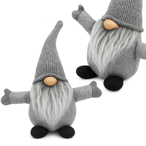 Weihnachtself 35 cm YX045 GRAU