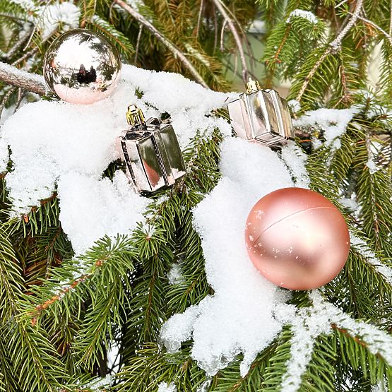 WEIHNACHTSKUGELN MIX 311437 rosa