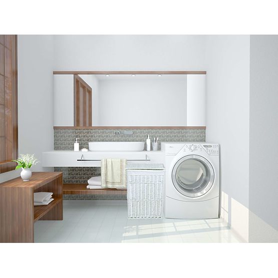 Weißer Weidenkorb 114 L