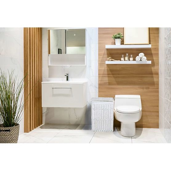 Weißer Weidenkorb 114 L