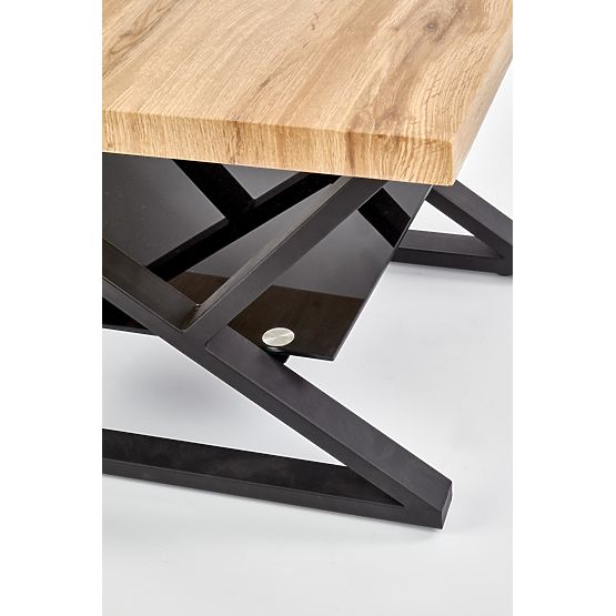 XENA KWADRAT Couchtisch schwarz / natur (2p=1Stk)
