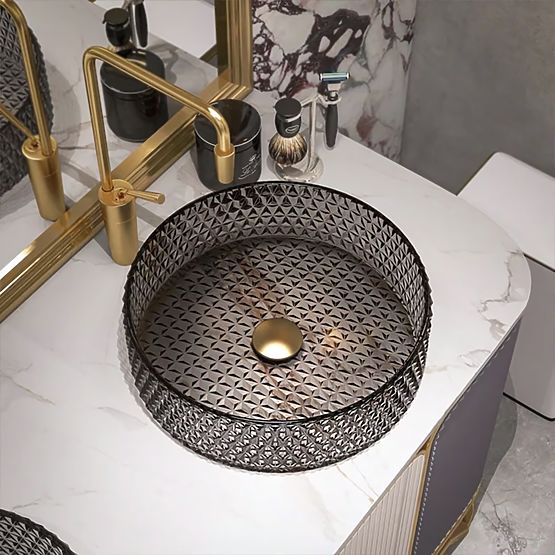 Zeitloses Waschbecken Rea Cristal Grau 39