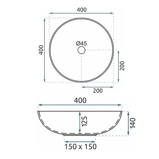 Zeitloses Waschbecken Rea Mandala