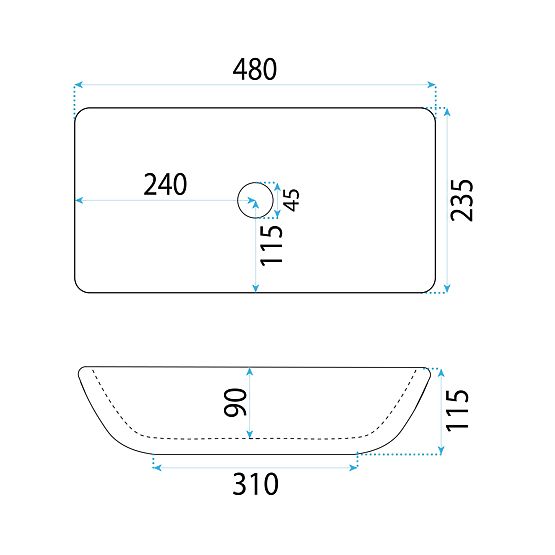 Zeitloses Waschbecken Rea Maria
