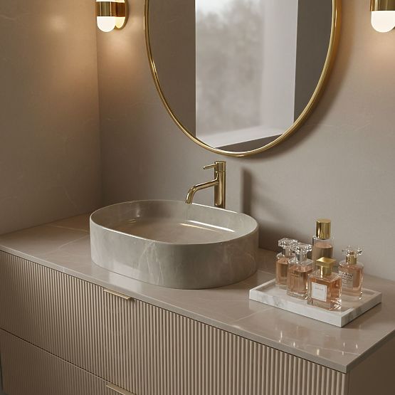 Zeitloses Waschbecken Rea Nadia 50 Kashmir
