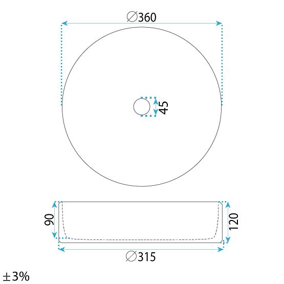 Zeitloses Waschbecken Rea Stefania Fiori