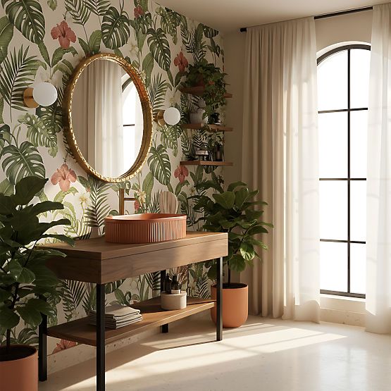 Zeitloses Waschbecken Rea Vanda Cinnamon Matt