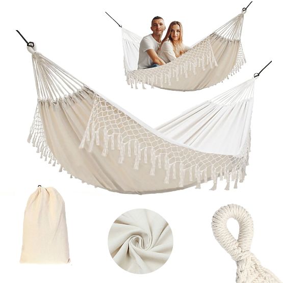 Zweisitzer-Hängematte aus geflochtenem Seil 400256