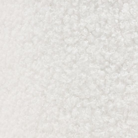 Zweisitzer-Sofa Firenze weiß, Bouclé, abgerundete Formen