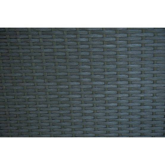 Zweisitzer-Sofa mit Technorattan-Tisch TINTO schwarz