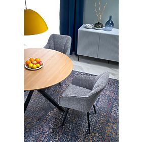 ACORD ausziehbarer Tisch, natur/schwarz (2p=1 Stück), Halmar