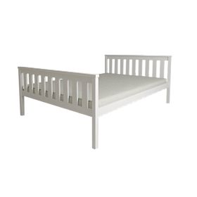 Holzbett Aga 200 x 90 cm - weiß