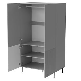 ASENSIO S-1 Schrank hellgrau, Beine: schwarz (2p=1Stk)